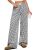 ANRABESS Womens Gingham Striped Boxer Pants Black White Plaid M