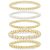Yoosteel Gold Beaded Bracelets Set for Women