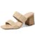 Ancomafio Women’s Heeled Sandals Strappy Square Open Toe Heels Backless Mules Sl