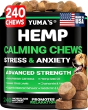 Hemp Calming Chews for Dogs – 240 Treats