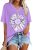 Oversized Tshirts for Women V Neck Short Sleeve Summer Casual Basic Loose Tops
