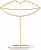 KELEQUI ZAP Gold Jewelry Holder Stand with Ceramic Base