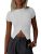 Imily Bela Womens Lightweight Button Down Cardigan Grey Short Sleeve Sweaters Ri