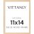 Vittanly 11×14 Picture Frame, Solid Wood Frame with Plexiglass
