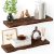 Avytronx Solid Wood Live Edge Floating Shelves Set of 2