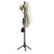 Aliphon Wooden Coat Rack Stand, Freestanding Coat Rack with 8 Hooks, 3 Adjustabl