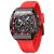 OLEVS Red Watch Fashion Casual Square Blck Large Face Watches for Men Luxury Chr