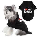 BAOBICUTE Dog Basic Hoodie Soft Dog Clothes Cold Weather Sweaters for Medium Lar