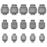 AIRTAK 15Pcs Liquid Tight Conduit Connector Set