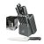 15 Piece Stainless Steel Kitchen Knife Set with Block