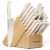 Knife Set, Astercook 22-Piece Kitchen Knife Set with Sharpener Block