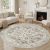 Tortania 4′ Round Area Rug Living Room Rugs