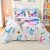 Jameswish 7 Piece Butterfly Comforter Set Queen Size 3D Colorful Floral Butterfl