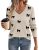 Zeagoo Women’s 2026 Fall V Neck Sweaters Long Sleeve Tops Fashion Clothing