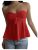 Milumia Women’s Eyelet Tie Front Babydoll Top Y2k Summer Strapless Peplum Tops R