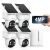 ARCCTV Solar Security Cameras Wireless Outdoor, 4-Cam Home Security System
