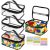 4 Pack Clear Toy Storage Bags, PVC Waterproof Toy Organizer, Black