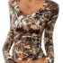 Langwyqu Womens Cable Knit Sweater Dress Sexy Long Sleeve Bodycon Turtleneck Min