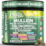 Clean Nutra Mullein Leaf Extract for Lungs Cleanse NAC Supplement Chlorophyll Ch