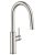 FORIOUS Kitchen Faucet with Pull Down Sprayer, Classic High Stainless Steel