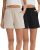 Women’s Cotton French Terry Sleep Shorts Thick Breathable Non-See-Through with P