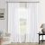 90 Inch Pinch Pleated Linen Curtains for Living Room Bedroom Snow White Neutral