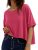 rosemia Oversized Tshirts for Women Summer Graphic Half Sleeve Crop Tops Casual