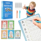 Magic Grooved Writing Books for Kids-Handwriting Practice for Kids 5-8