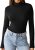 GKBK Womens Long Sleeve Shirts Mock Turtleneck Turtle Neck Fall Fashion Basic Th
