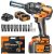 CORANEX 1/2″ Cordless Impact Wrench | 1300N.m (960ft-lbs) | 2×4.0Ah Batteries