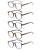 JOLISU 5 Pack Reading Glasses for Women Men