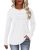NORACORA Long Sleeve Shirts for Women Pleated Dressy Crew Neck Casual Business B