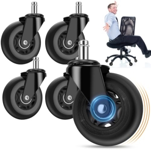 Office Chair Wheels, Outstanding Replacement Roller Blade Wheels for Office Gami