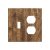 Xuejiaku Light Switch Cover Plate Rustic Wood Grain Country Vintage Wooden Board