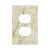 Xuejiaku Outlet Covers Creamy Beige Marble Abstract Minimalism 1 Gang Duplex Lig