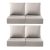 ACTREST Luxury 24x24x6 Inch Outdoor Chair Cushions Set of 4