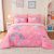 Wajade Pink Unicorn Comforter Set for Girls 7 Piece Cute Cartoon Bedding Set for