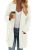 KIRUNDO Cardigan Sweaters for Women 2026 Fall Chunky Fuzzy Knit Open Front Loose