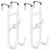 FYY Over The Door Hooks – 2 Pack Heavy Duty Triple-Hook Organizer Hanger for Han