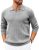 COOFANDY Mens V Neck Sweaters Knitted Pullover Casual Golf Polo Sweaters