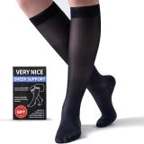 Cooling Sheer Compression Socks for Women 15-20 mmHg
