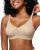 HORISUN Womens Bra Lace Seamless Wireless Wirefree Lift Comfy Sexy Bralettes No