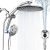 Rain Shower Head with Handheld,Dual Shower Head with Hose,Detachable 10″ High Pr