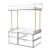 SNSLXH Makeup Organizer Bathroom Storage- 4 Tier 4 Drawer Makeup Storage