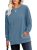 RUMIA Crewneck Fall Sweatshirts for Women Trendy- Women’s Plain Long Sleeve Pull