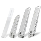 KT-GARY Nail Clippers Set,4pcs Anti Splash Nail Clippers with Nail File