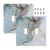 XFYGBY Decorative Light Switch Plate Covers Modern Abstract Blue Grey Gold Marbl
