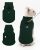 CuteBone Fleece Dog Vests Christmas Green with Turtleneck
