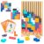 Wooden Stacking Puzzle Toy,3D Colored Wooden Puzzle