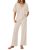 GKBK Womens Two Piece Outfits Pajama Sets 3/4 Dolman Sleeve V Neck Sleepwear Nig